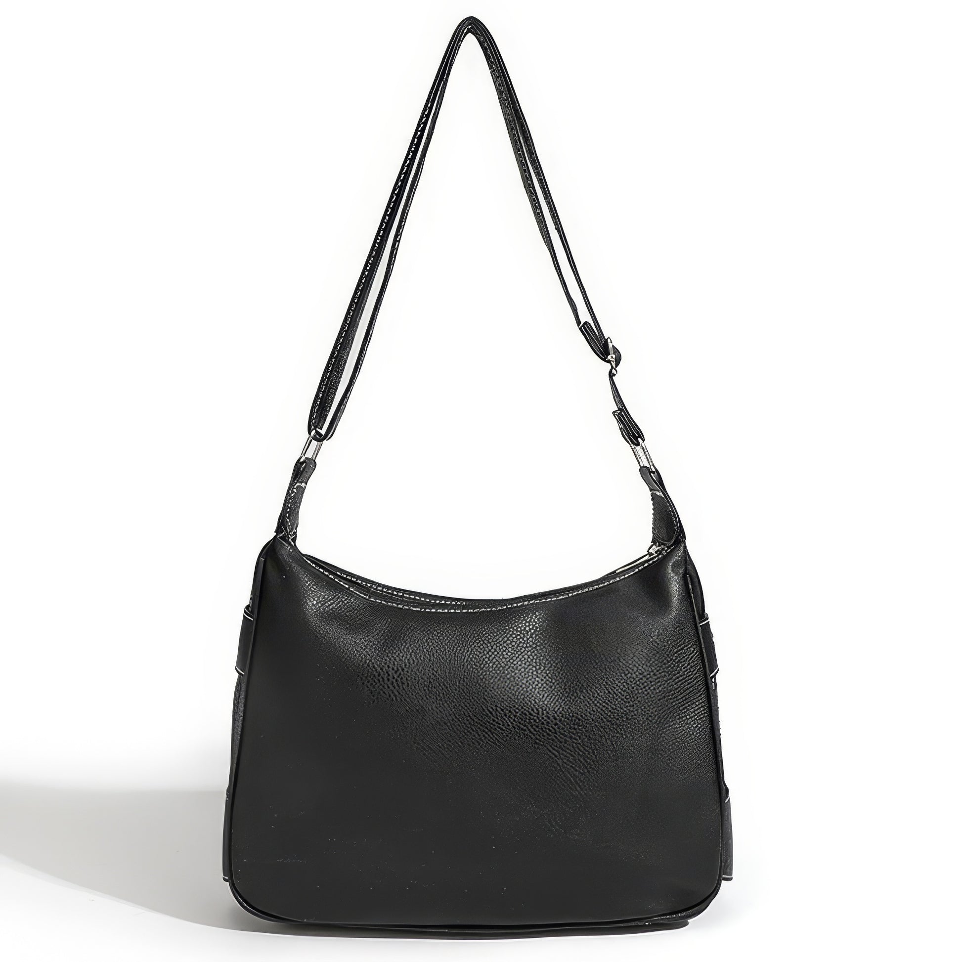 Colorblock Buckle Strap Shoulder Bag