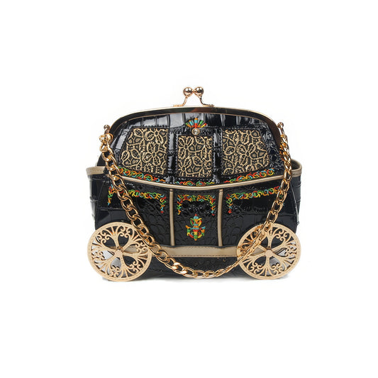 Carriage Embossed Croc Mini Bag