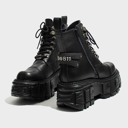 Industrial Combat Platform Boots