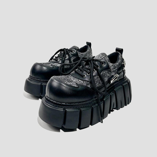 Chunky Dual-Tone Platform Sneakers