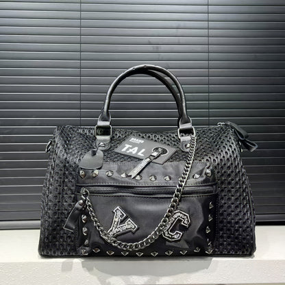 Patent Bow Strap Accent Shoulder Bag