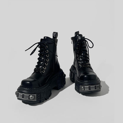Black Cyberpunk Platform Boots