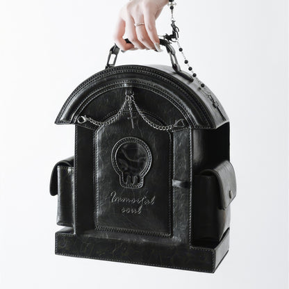 Grave Arch Structured Leather Bag