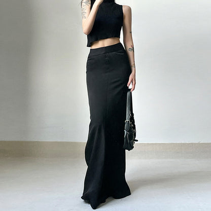 High-Waist Mermaid Maxi Skirt