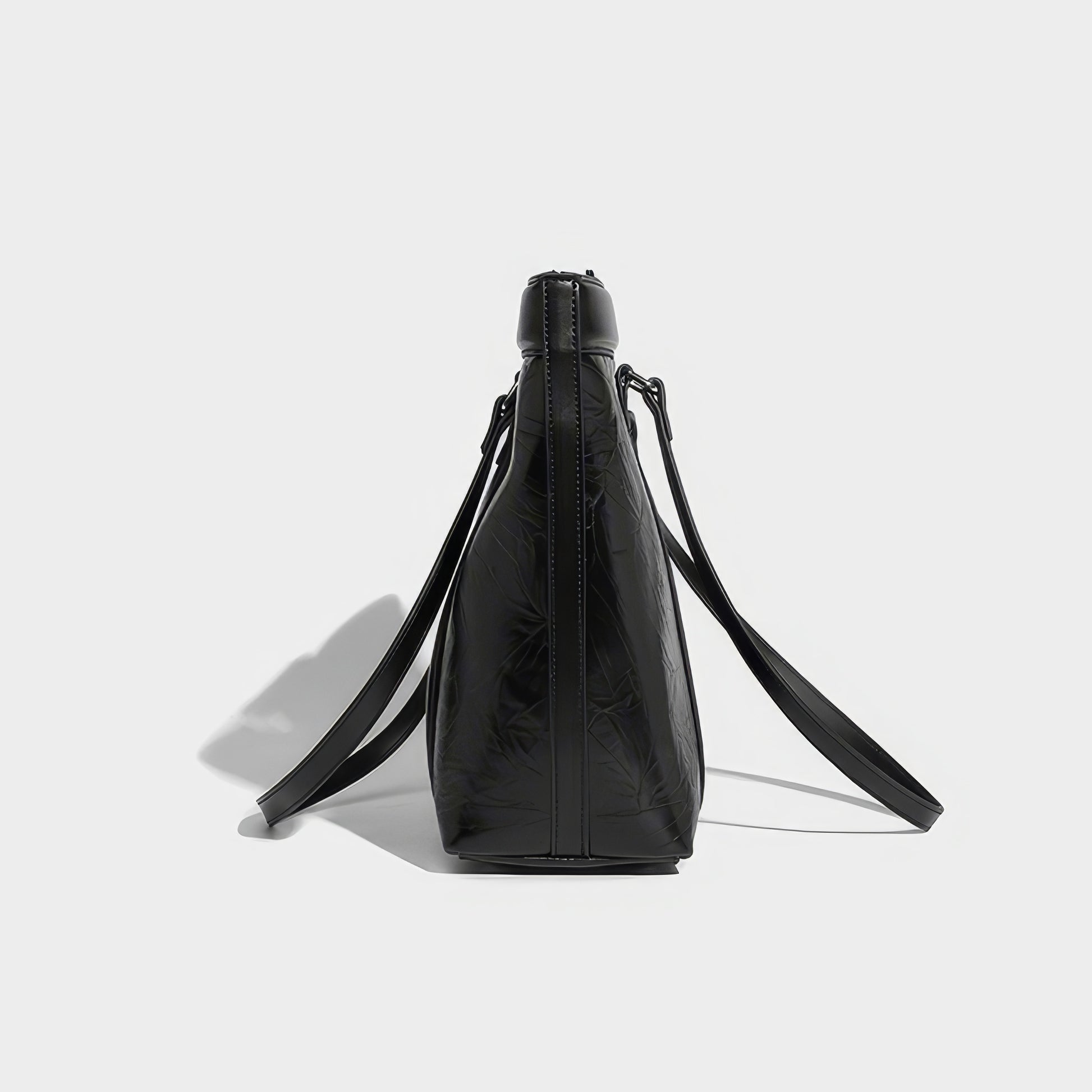 Structured Crinkle Texture Tote Bag