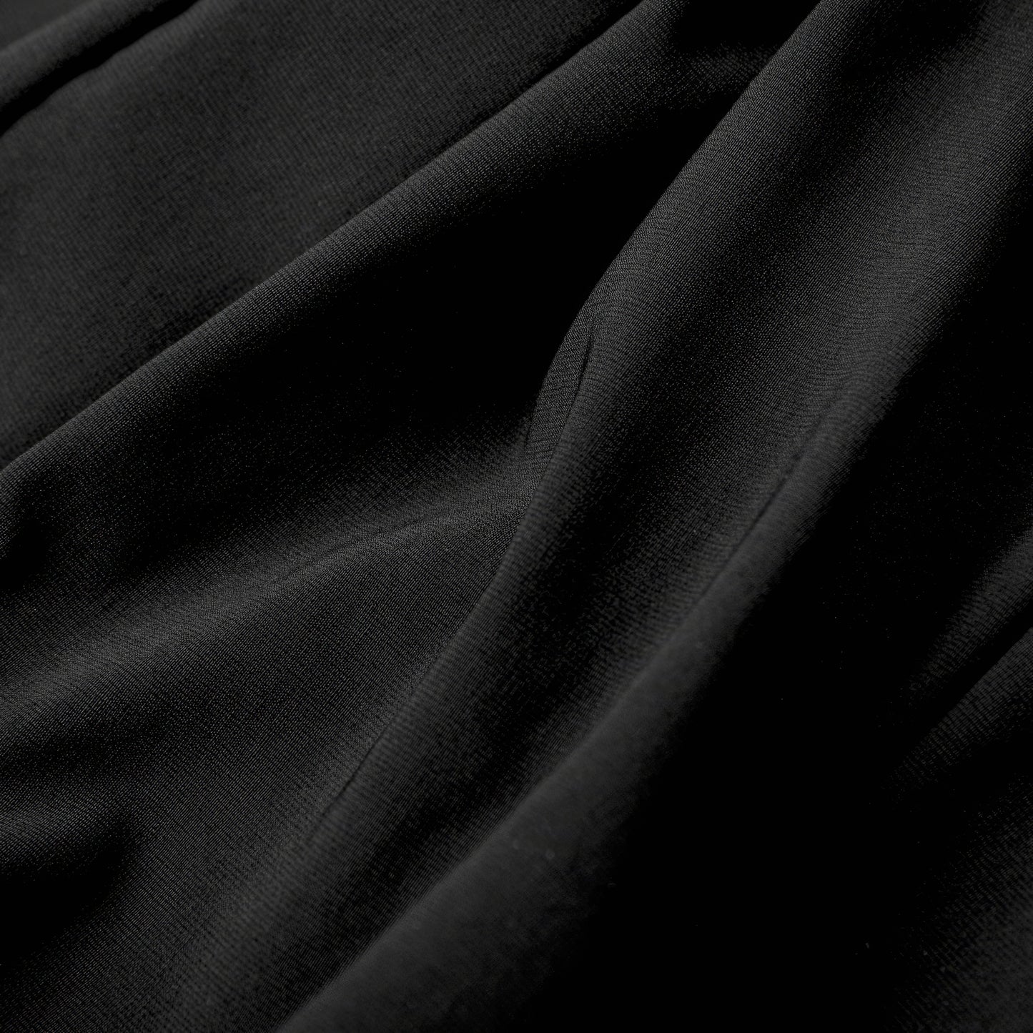Basic Seamline Fitted Black Mini Skirt
