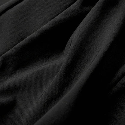 Basic Seamline Fitted Black Mini Skirt