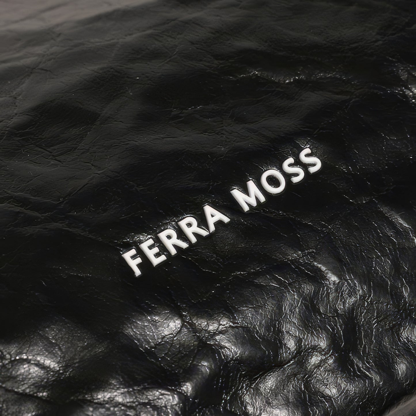 Glossy Crinkle Texture Shopper Bag