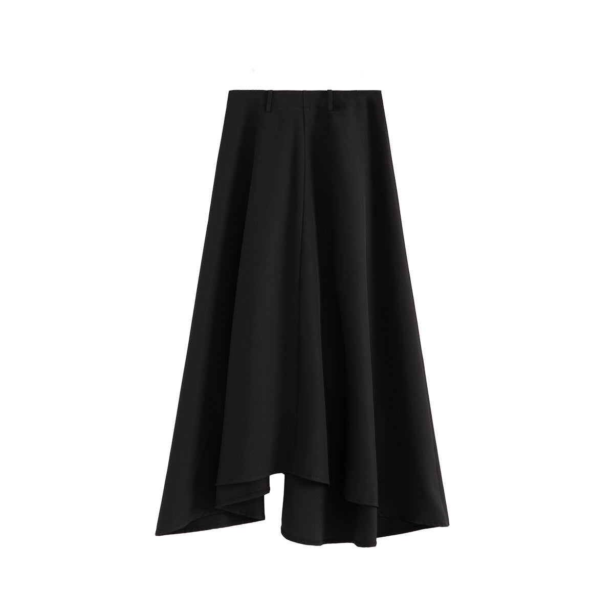 Asymmetrical Slit Maxi Skirt