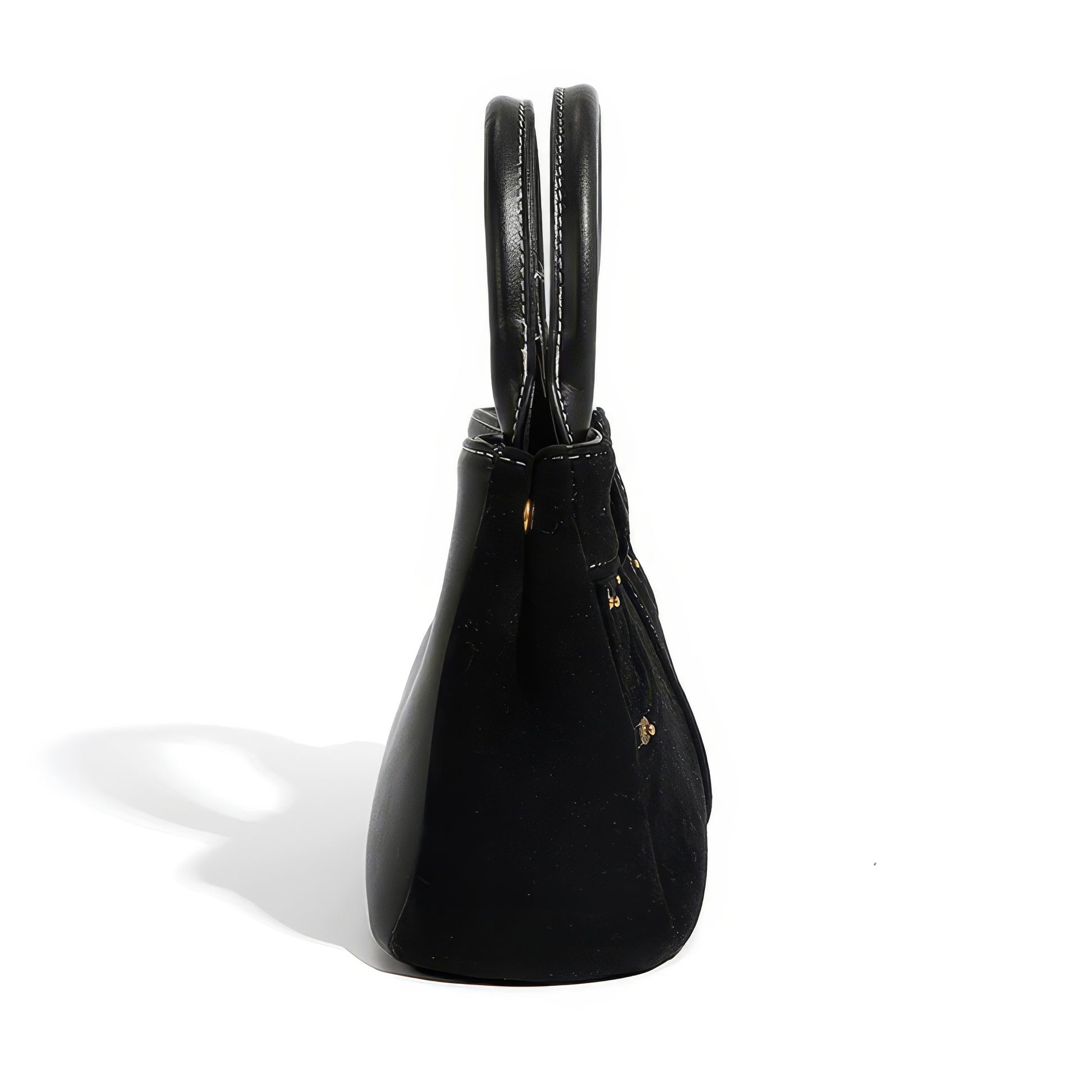 Denim Stitch Detail Mini Satchel Bag