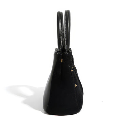 Denim Stitch Detail Mini Satchel Bag