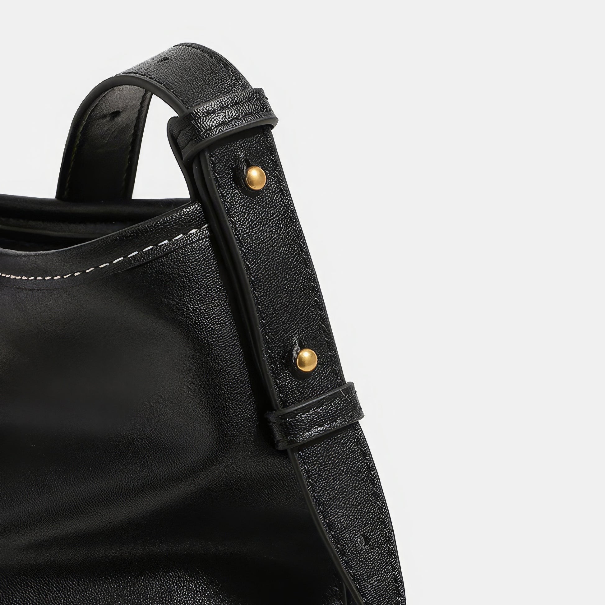 Soft Pocket Detail Faux Leather Shoulder Bag