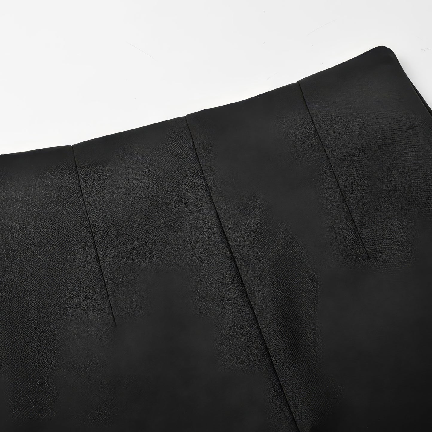 Minimal Seam High Waist Black Shorts