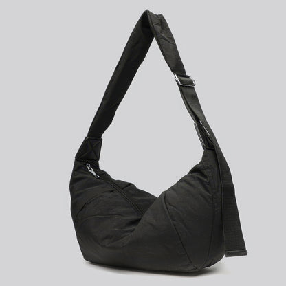 Oversized Soft Nylon Crescent Bag