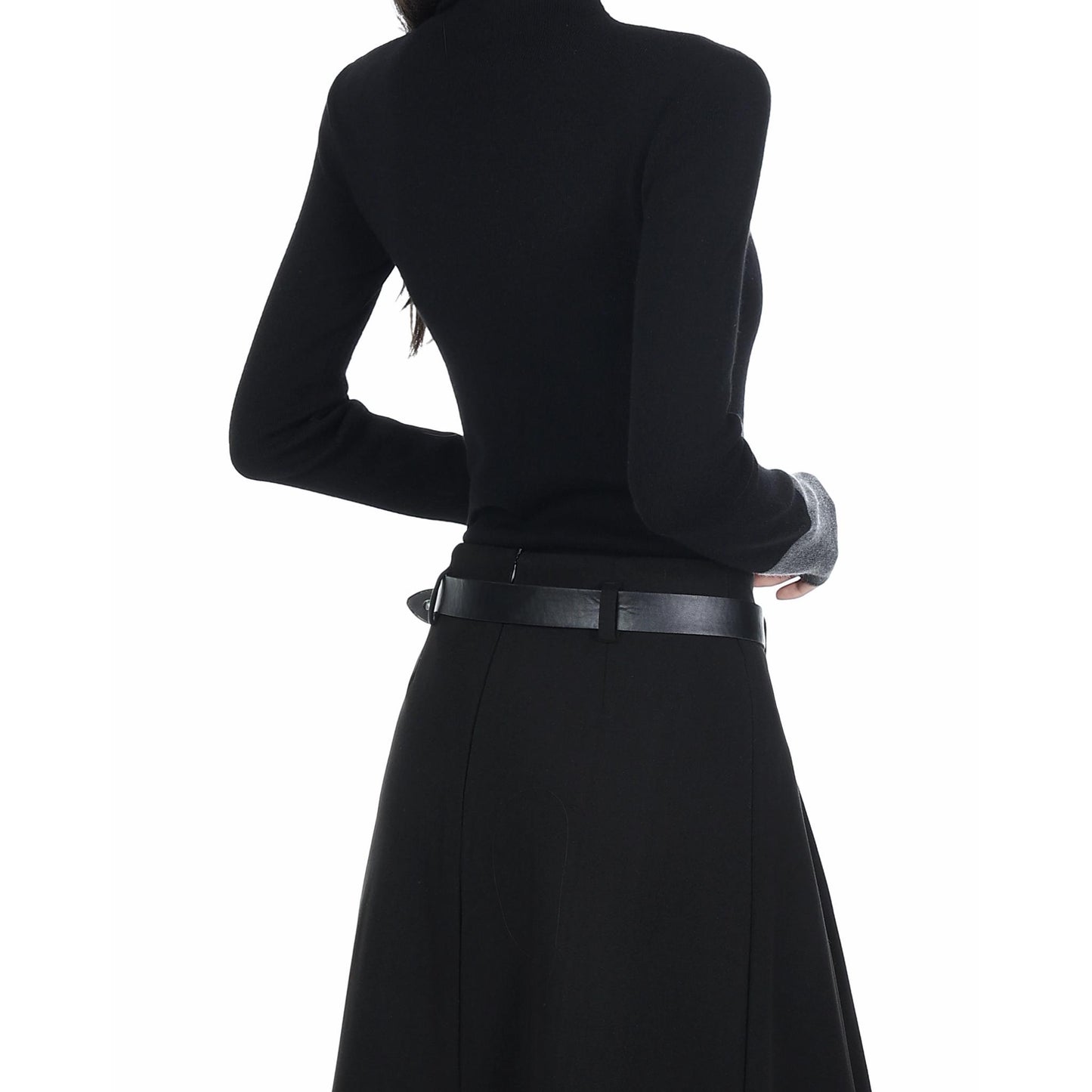 Mock Neck Slim Fit Knit Top