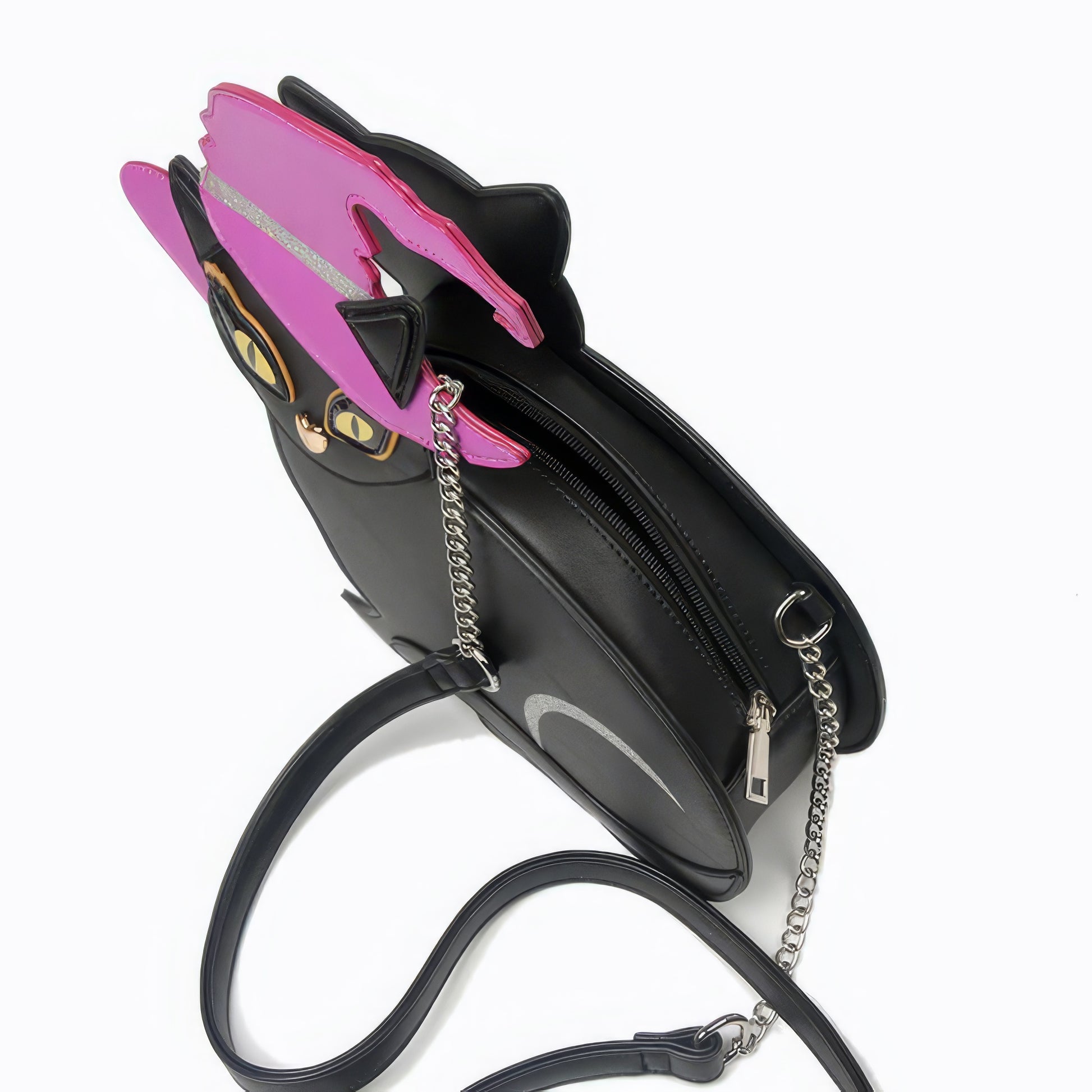 Witch Hat Black Cat Crossbody Bag