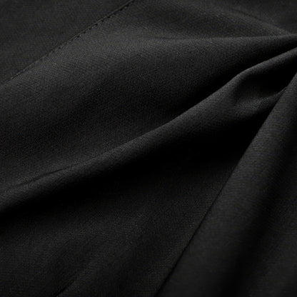 Front Pocket High Waist Black Shorts