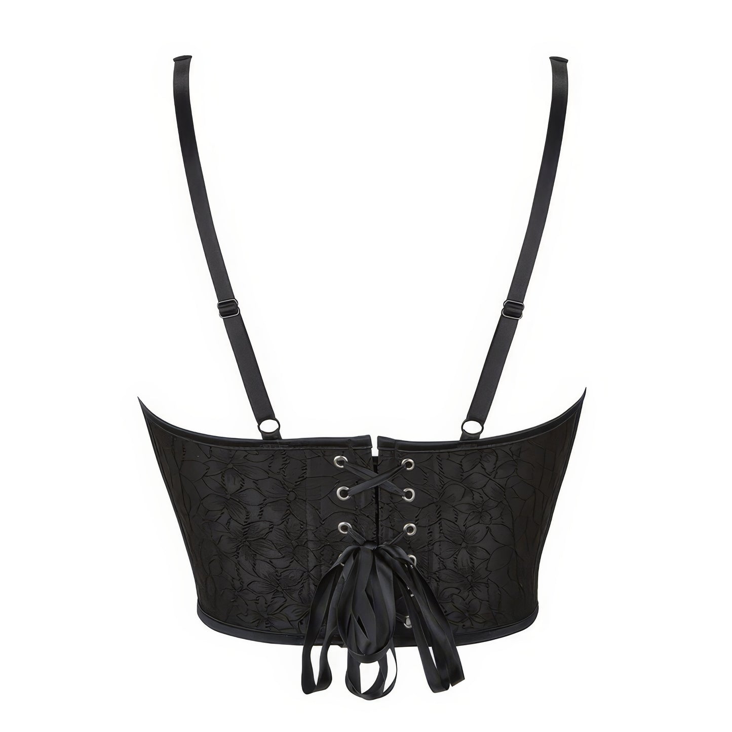 Floral Embroidered Sweetheart Corset Top
