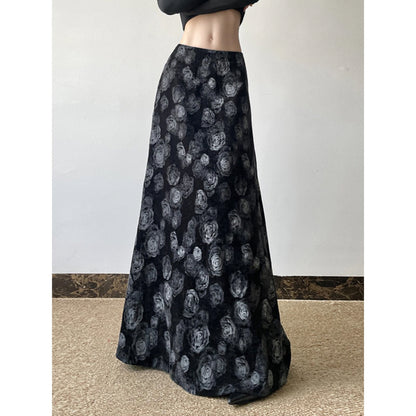 Floral Print Maxi Skirt