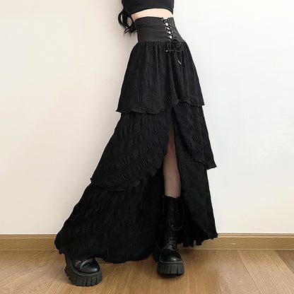 Tiered Corset Maxi Skirt