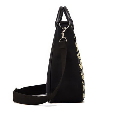 Glow Ribcage Print Shoulder Tote