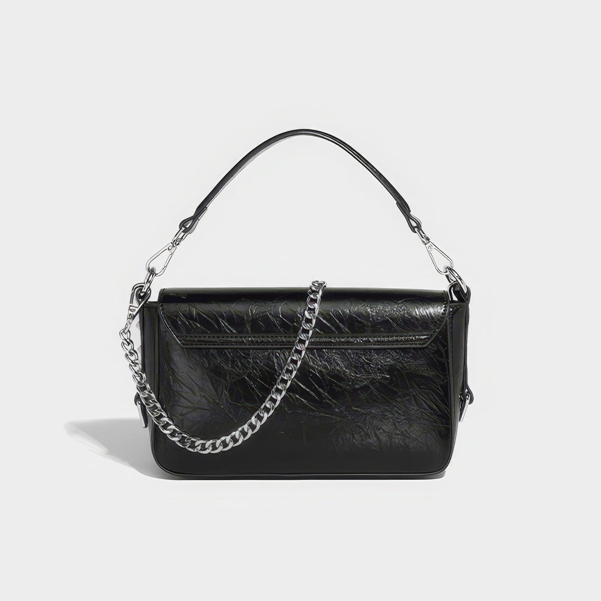 Ring Hardware Chain Handle Shoulder Bag