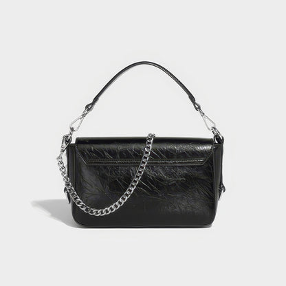 Ring Hardware Chain Handle Shoulder Bag