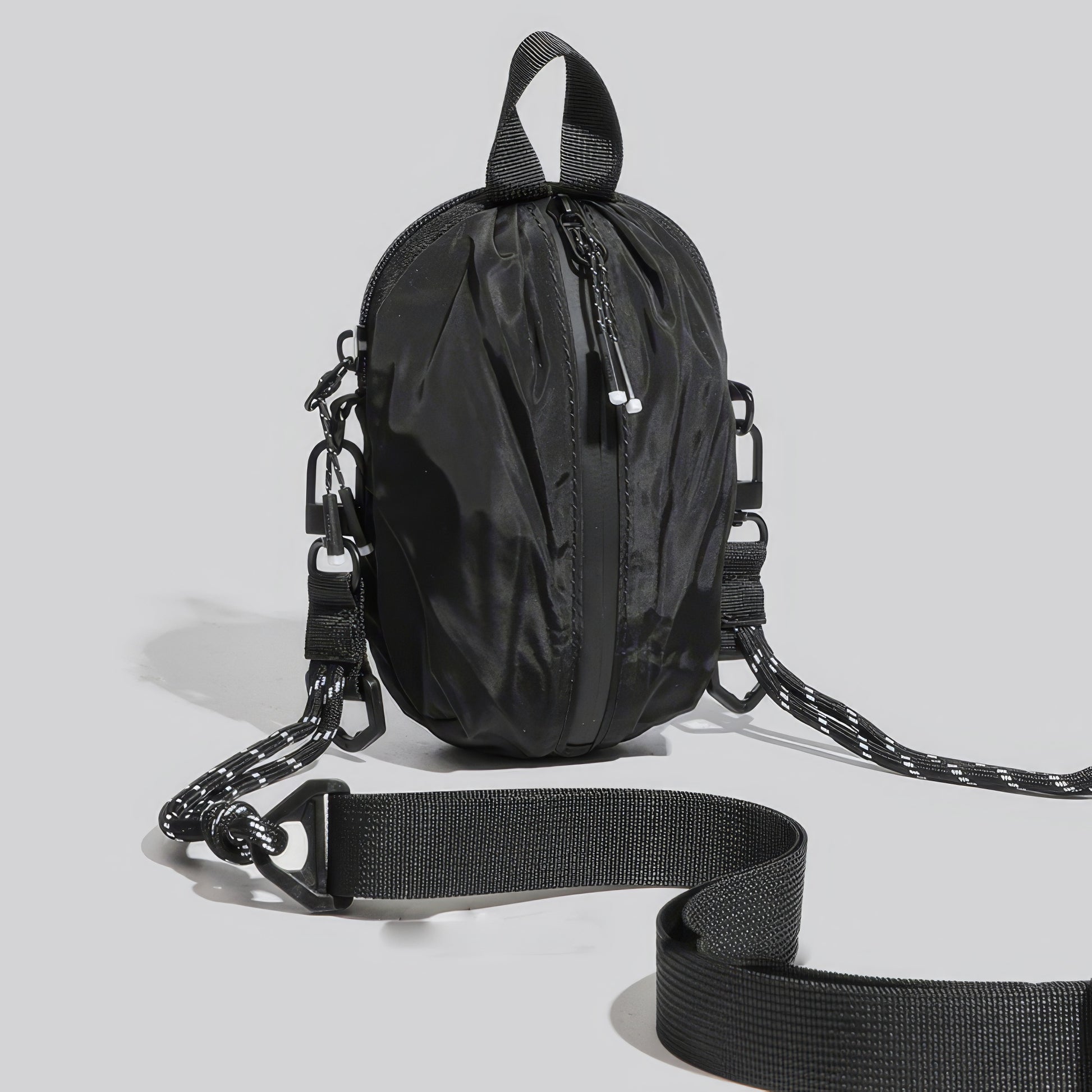 Compact Nylon Tech Crossbody Bag