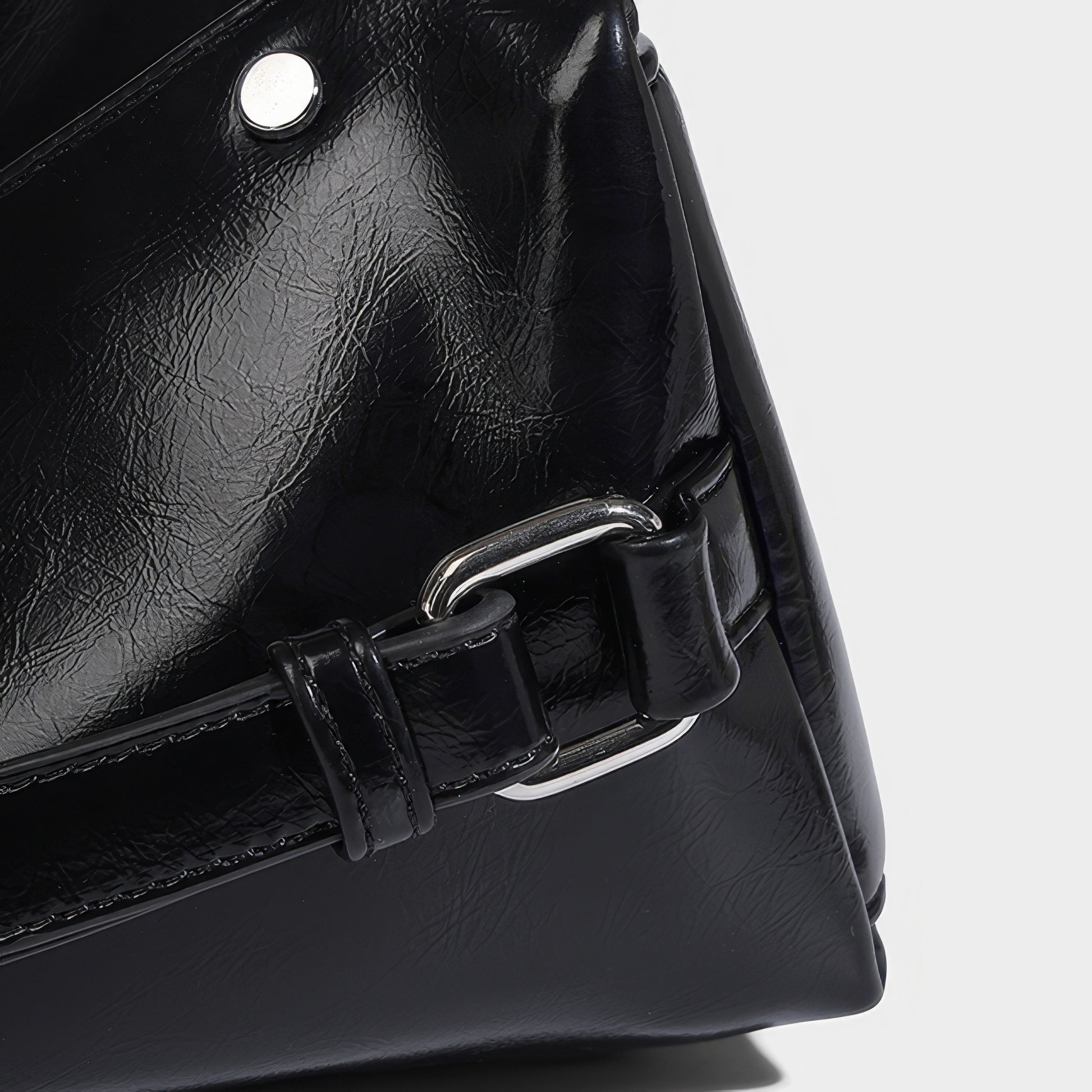 Chain Detail Soft Leather Shoulder Bag