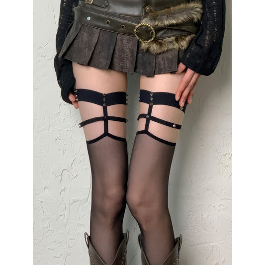 Harness Strap Detail Sheer Tights