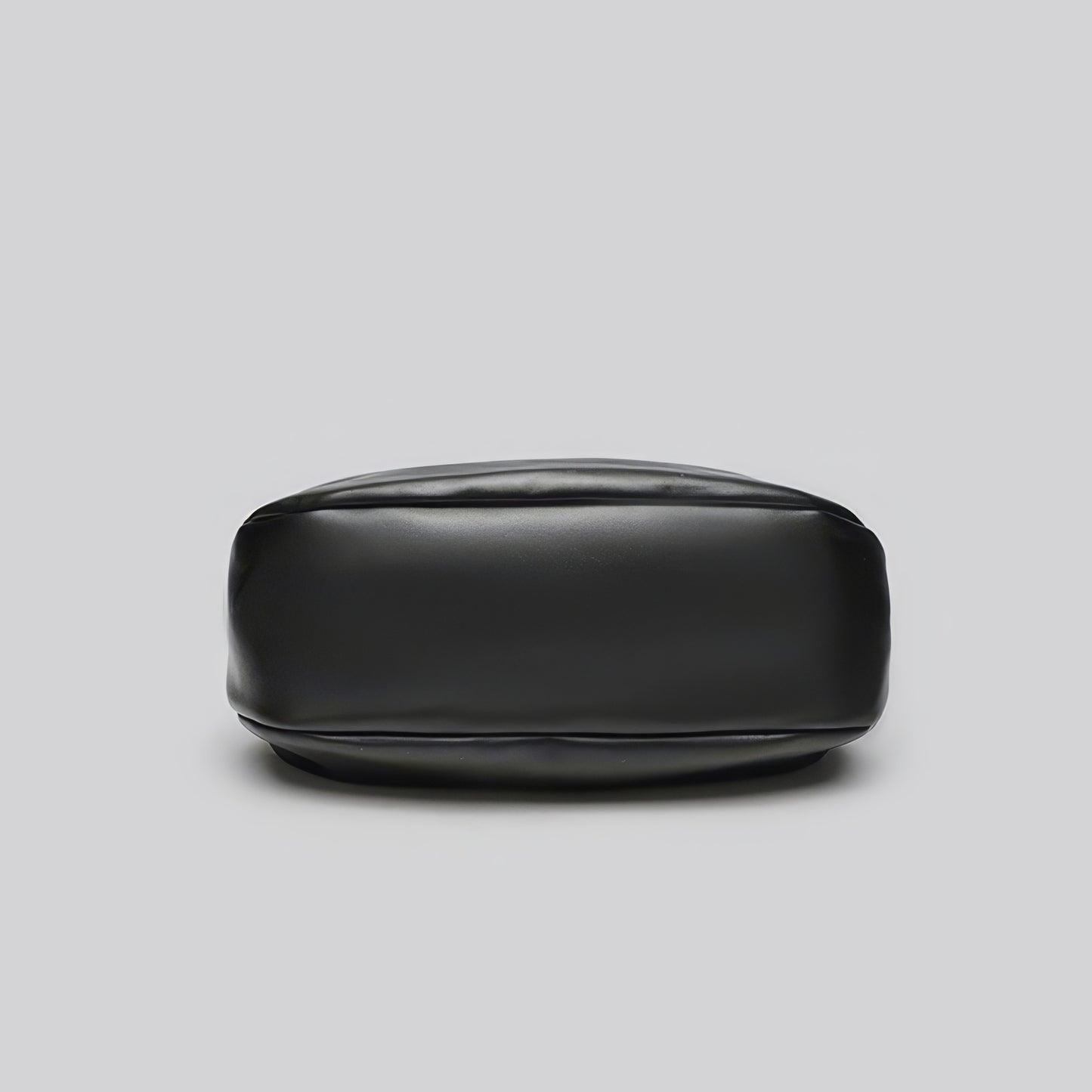 Smooth Faux Leather Crescent Shoulder Bag