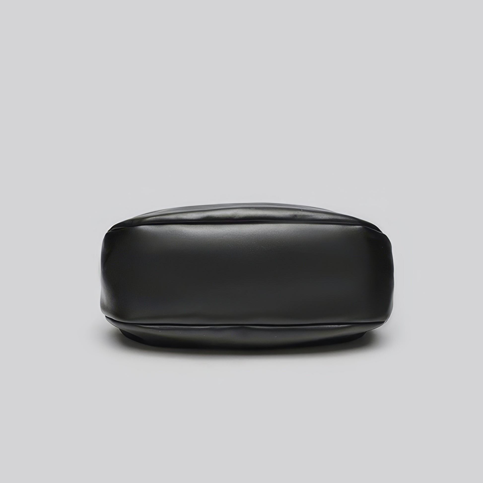 Smooth Faux Leather Crescent Shoulder Bag