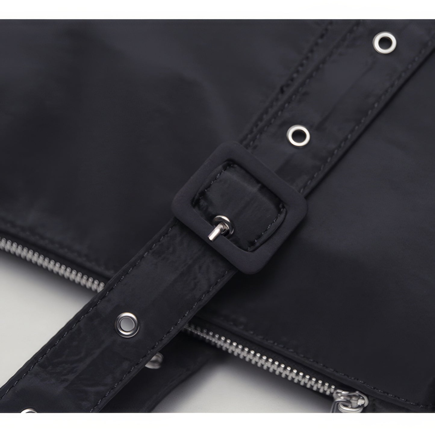 Minimal Buckle Strap Nylon Tote