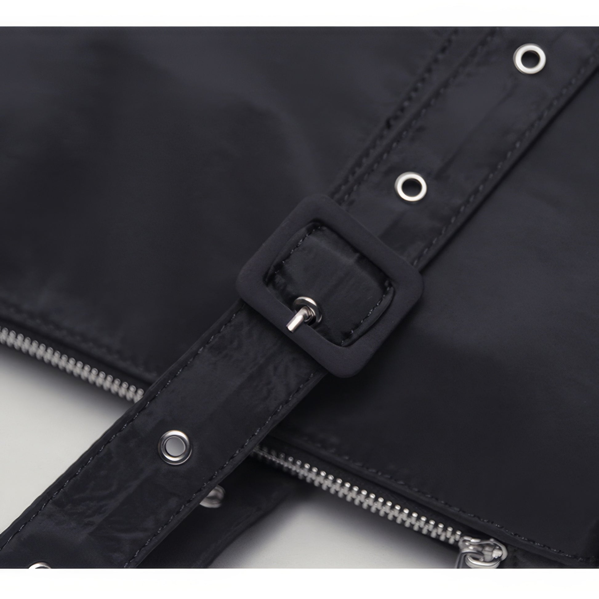 Minimal Buckle Strap Nylon Tote