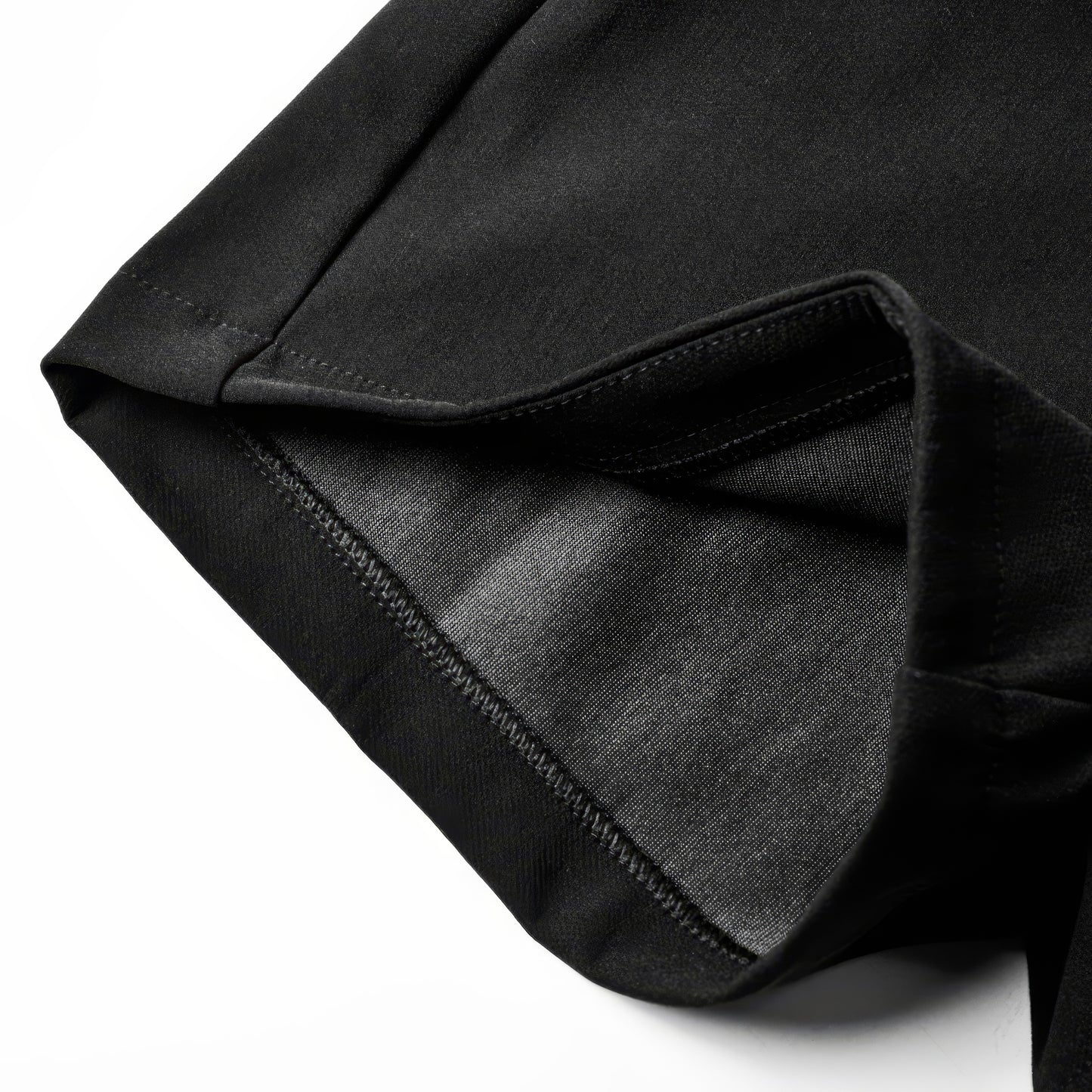 Slim Belted High Waist Black Shorts