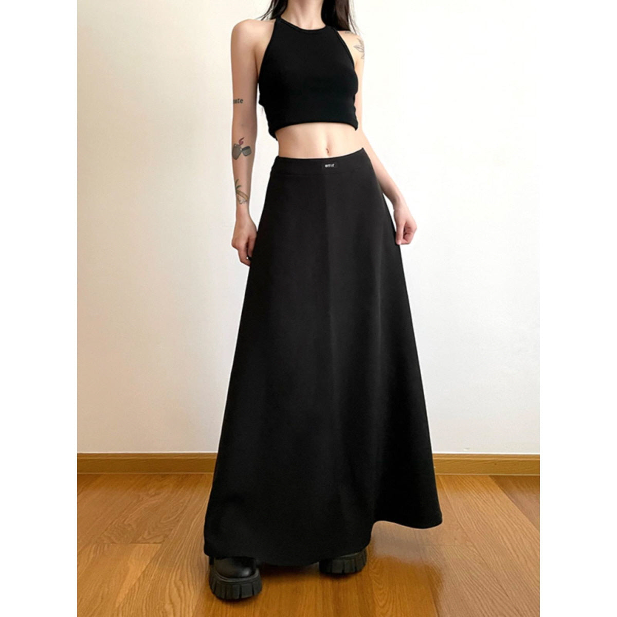 Flowy A-Line Maxi Skirt