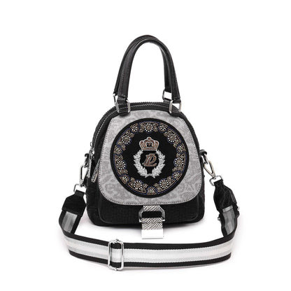 Emblem Patch Contrast Mini Backpack