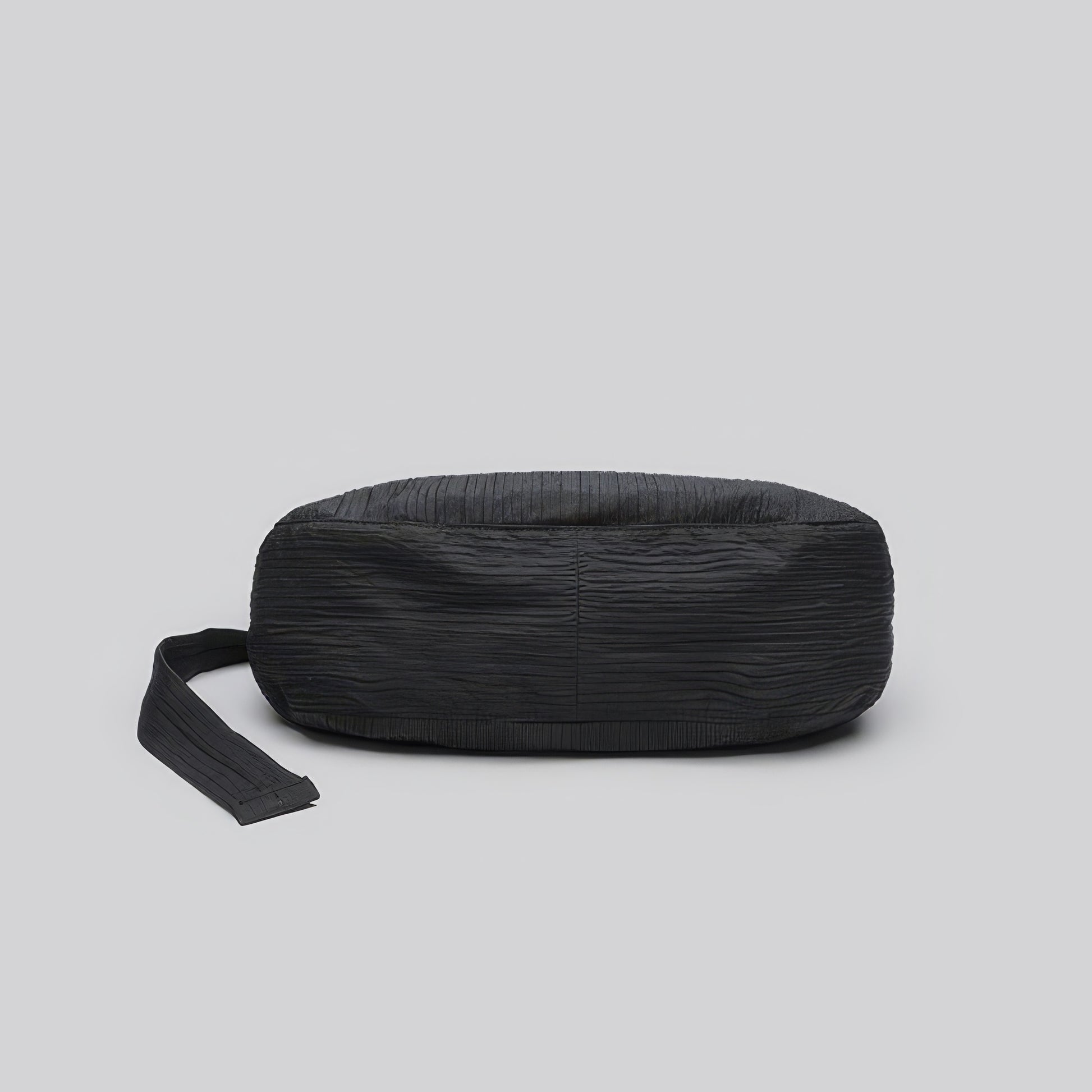 Textured Crescent Shoulder Bag