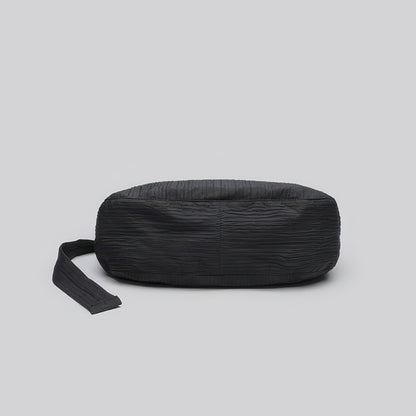 Textured Crescent Shoulder Bag