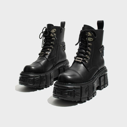 Industrial Combat Platform Boots
