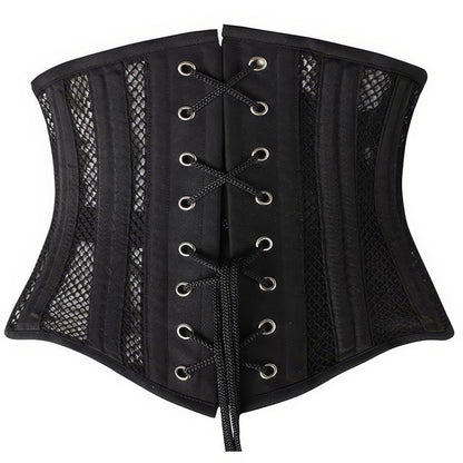 Mesh Panel Underbust Waist Training Corset