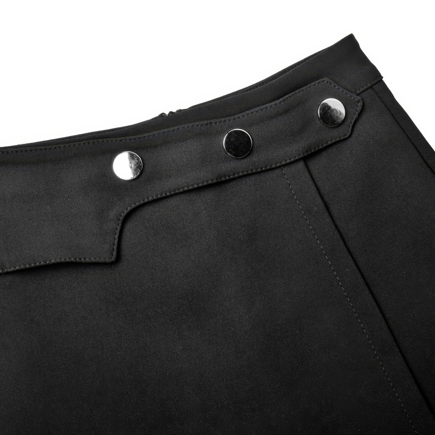 Button Wrap Skort Shorts
