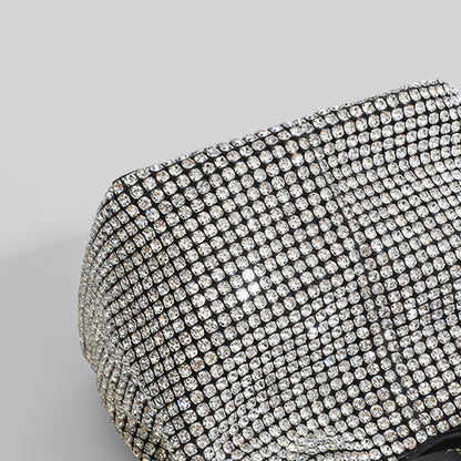 Crystal Mesh Chain Handle Mini Bag