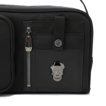 Multi-Compartment Skull Detail Utility Bag