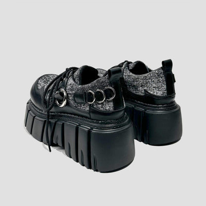 Chunky Dual-Tone Platform Sneakers