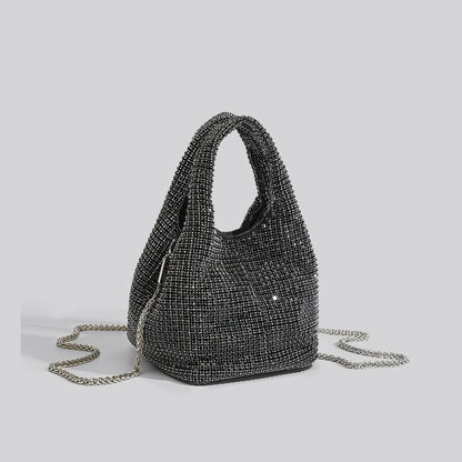 Crystal Mesh Chain Handle Mini Bag