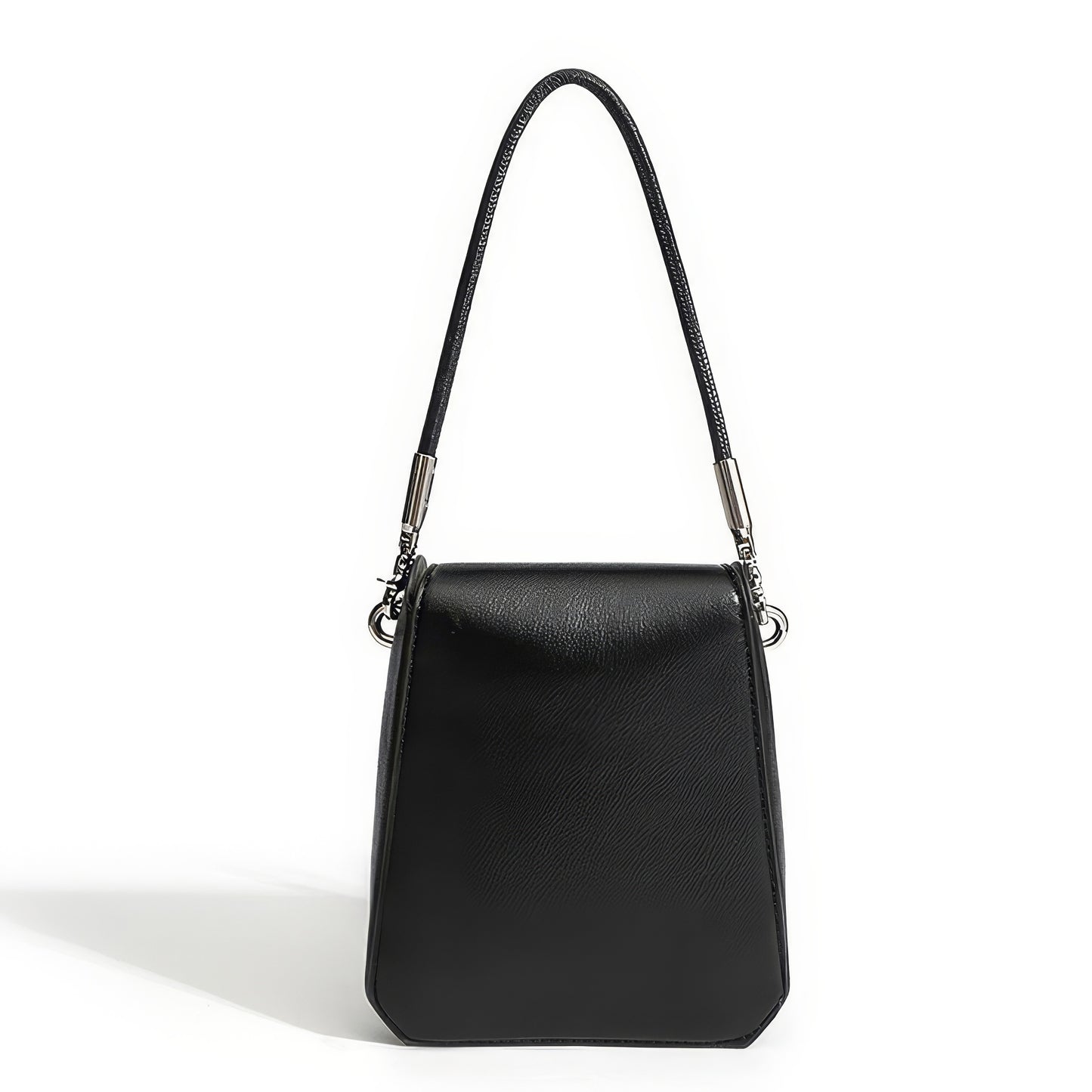 Structured Metal Bar Accent Mini Bag
