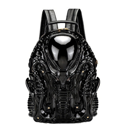 Glossy Alien Molded Hard Shell Backpack