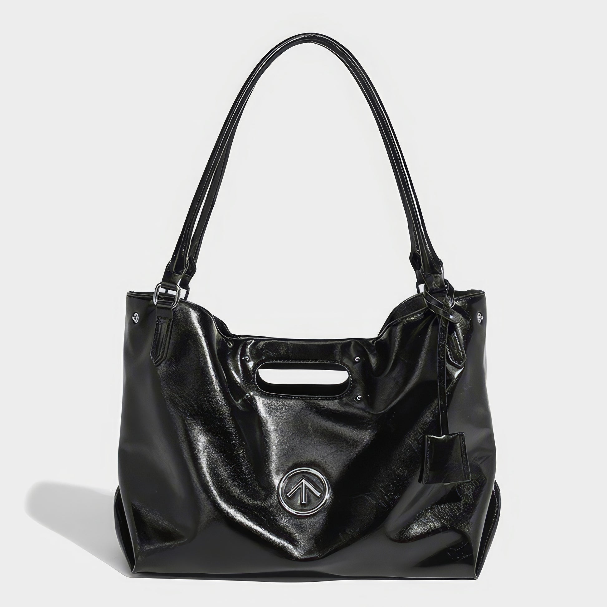 Glossy Dual Handle Cutout Tote Bag