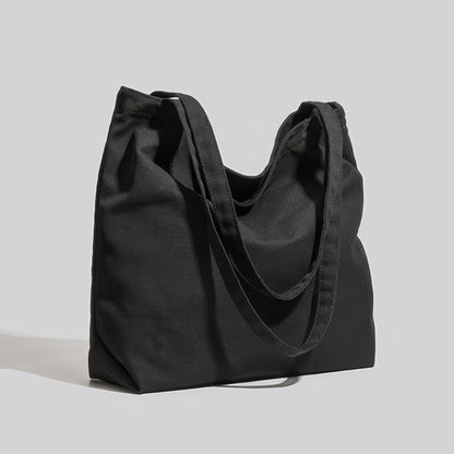 Classic Black Canvas Tote Bag